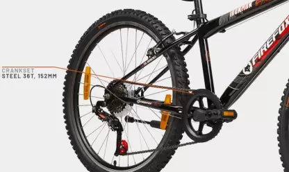 FIREFOX BIKES Ironman 6S 24 T BMX Cycle (6 Gear, Black) (OPEN BOX) FIREFOX BIKES Ironman 6S 24 T BMX Cycle (6 Gear, Black) (OPEN BOX)